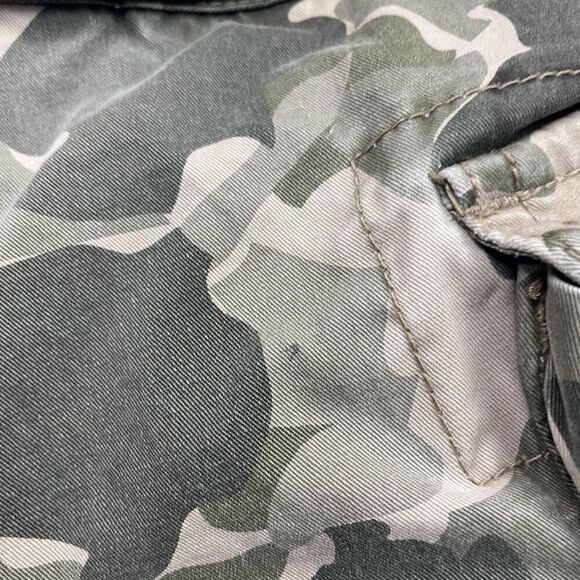 Aeropostale Cargo Shorts Mens 36 Green Camo Camouflage Multiple Pockets Cotton - Picture 10 of 13